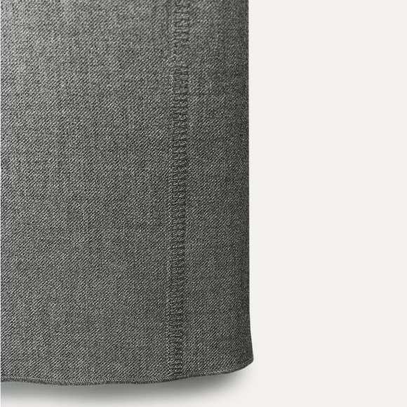 Zara Gray Midi Pencil Skirt ZW Collection - Picture 17 of 17